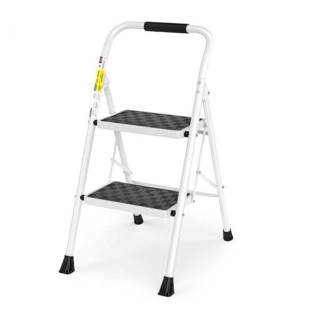2 Step Ladder,2 Step Stool for Adults Folding Step Stool with Cushioned